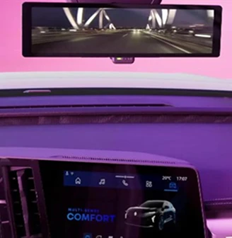 Smart rear view mirror